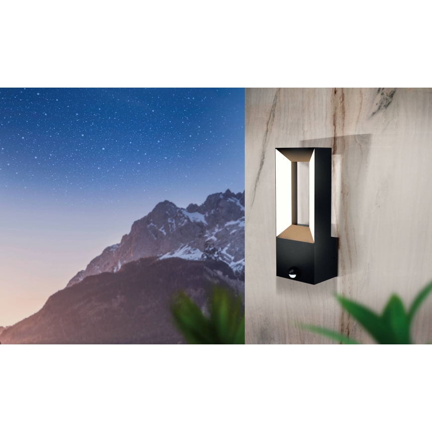 Eglo - LED Venkovní svítidlo se senzorem 2xLED/5W/230V IP44