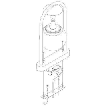 Eglo - Venkovní lampa 1xE27/28W/230V IP44