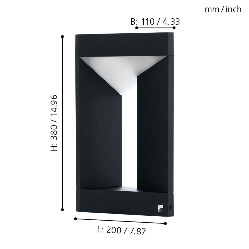 Eglo - LED Venkovní nástěnné svítidlo LED/10W/230V IP54