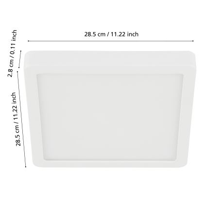 Eglo - LED Stmívatelné koupelnové stropní svítidlo LED/19,5W/230V 2700-6500K IP44 ZigBee