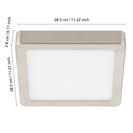 Eglo - LED Stmívatelné koupelnové stropní svítidlo LED/19,5W/230V 2700-6500K IP44 ZigBee