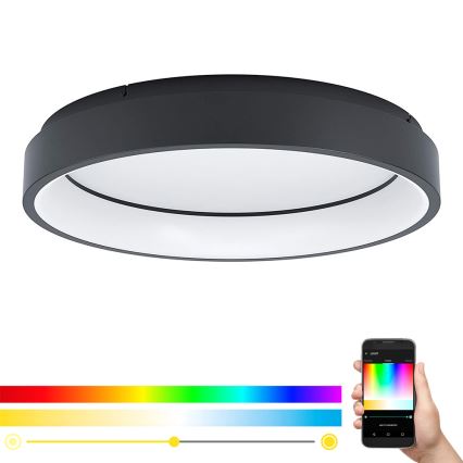 Eglo - LED RGB Stmívatelné stropní svítidlo MARGHERA-C LED/27W/230V