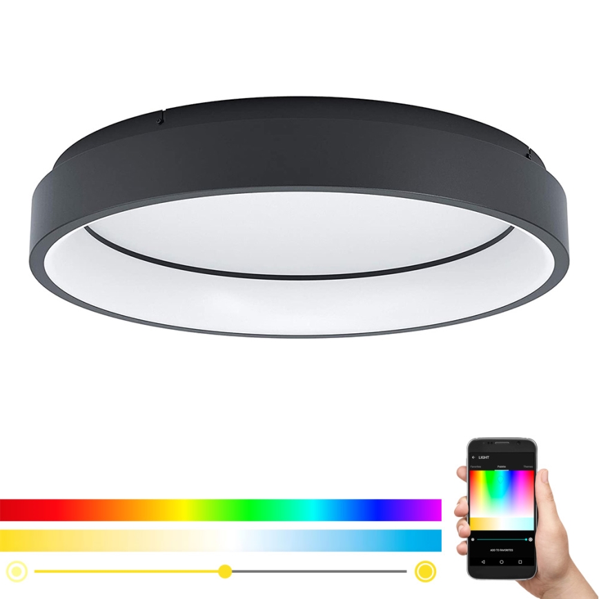 Eglo - LED RGB Stmívatelné stropní svítidlo MARGHERA-C LED/27W/230V