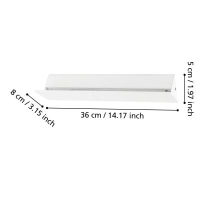 Eglo - LED Nástěnné svítidlo LED/12W/230V