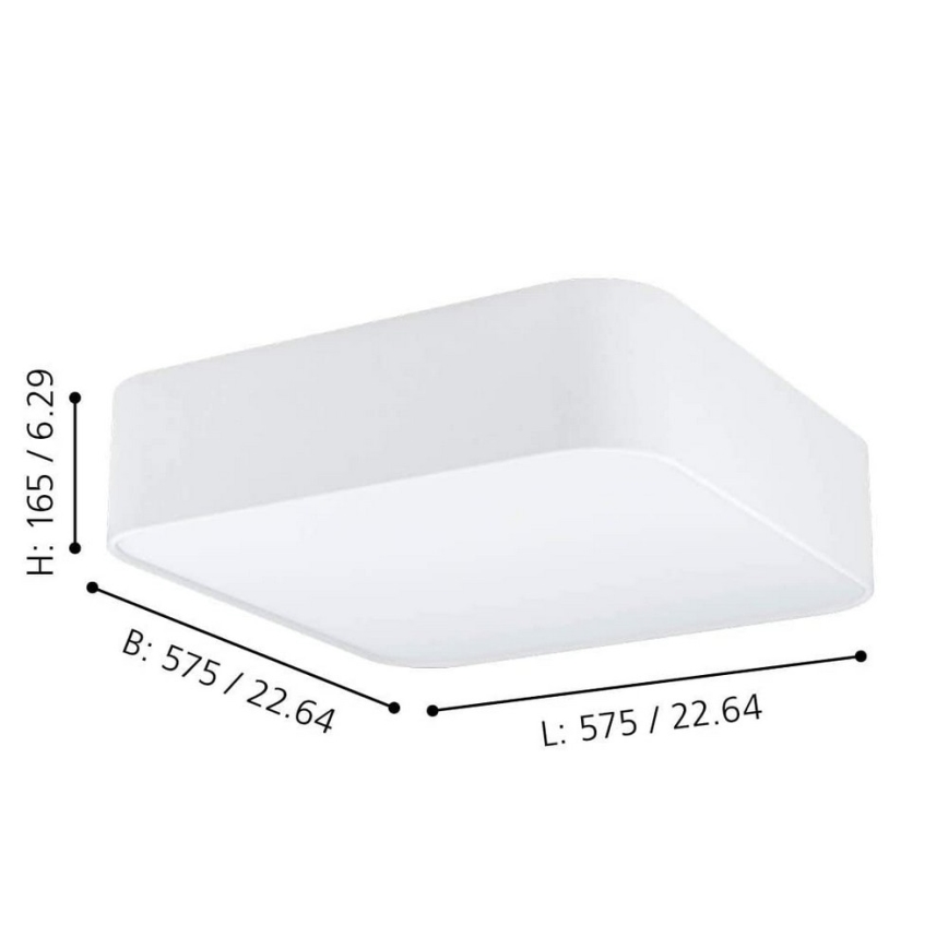 Eglo - Stropní svítidlo 5xE27/25W/230V