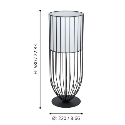 Eglo - Stolní lampa 1xE27/60W/230V