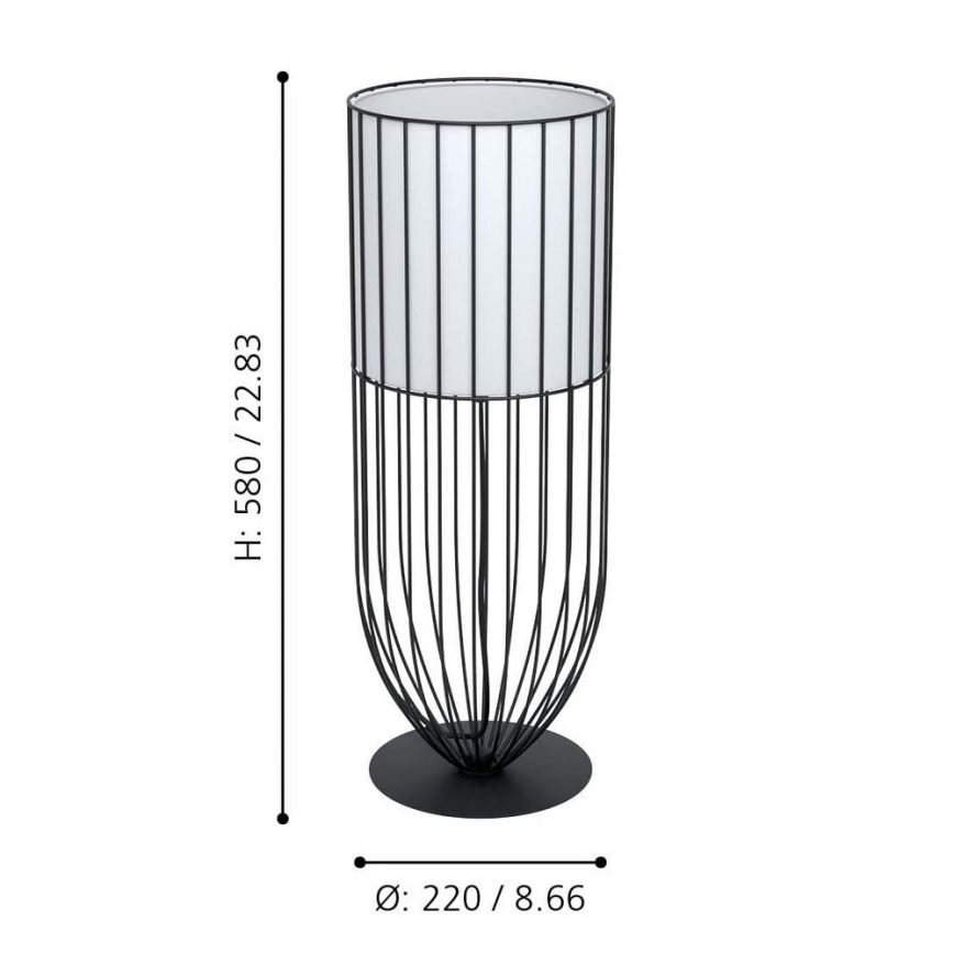 Eglo - Stolní lampa 1xE27/60W/230V