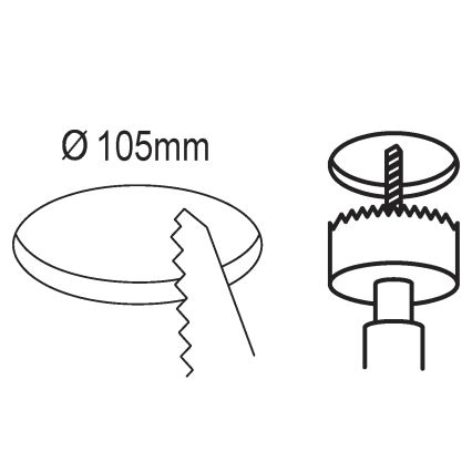 Eglo - LED Podhledové svítidlo LED/5,5W/230V