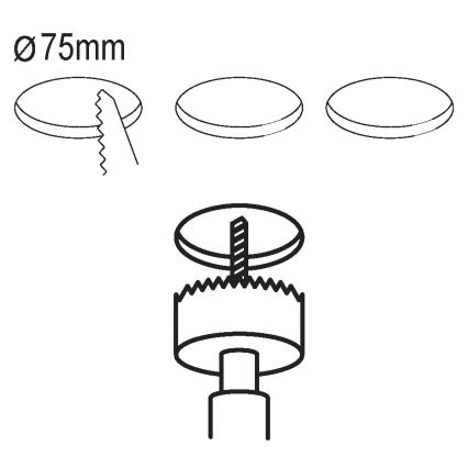 Eglo - SADA 3x LED Podhledové svítidlo FUEVA 5 1xLED/2,7W/230V