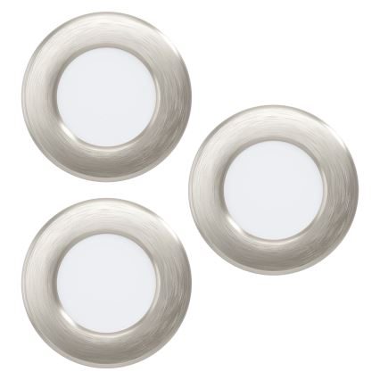 Eglo - SADA 3x LED Podhledové svítidlo FUEVA 5 1xLED/2,7W/230V pr. 8,6 cm