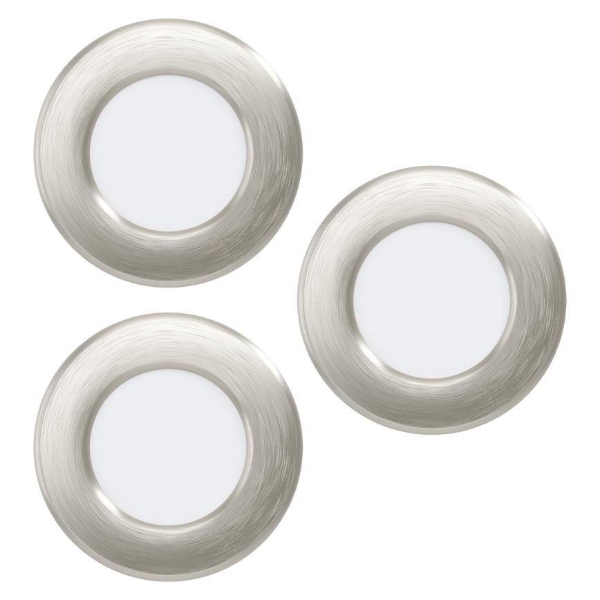 Eglo - SADA 3x LED Podhledové svítidlo FUEVA 5 1xLED/2,7W/230V pr. 8,6 cm