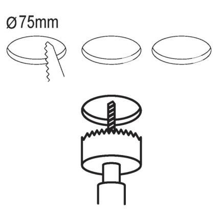 Eglo - SADA 3x LED Podhledové svítidlo FUEVA 5 1xLED/2,7W/230V pr. 8,6 cm