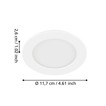 Eglo - LED Podhledové svítidlo LED/5,5W/230V