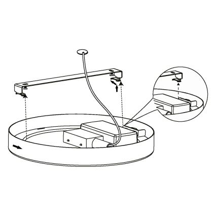 Eglo - LED Stropní svítidlo LED/16,5W/230V