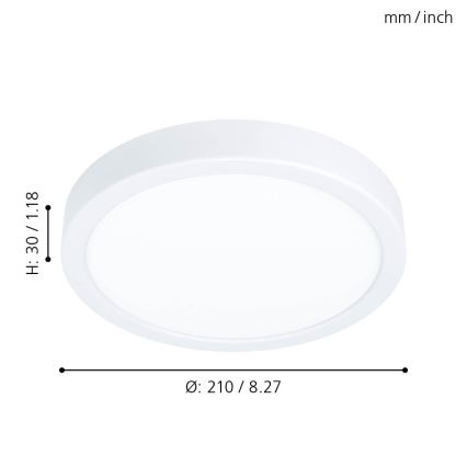 Eglo - LED Stropní svítidlo LED/16,5W/230V