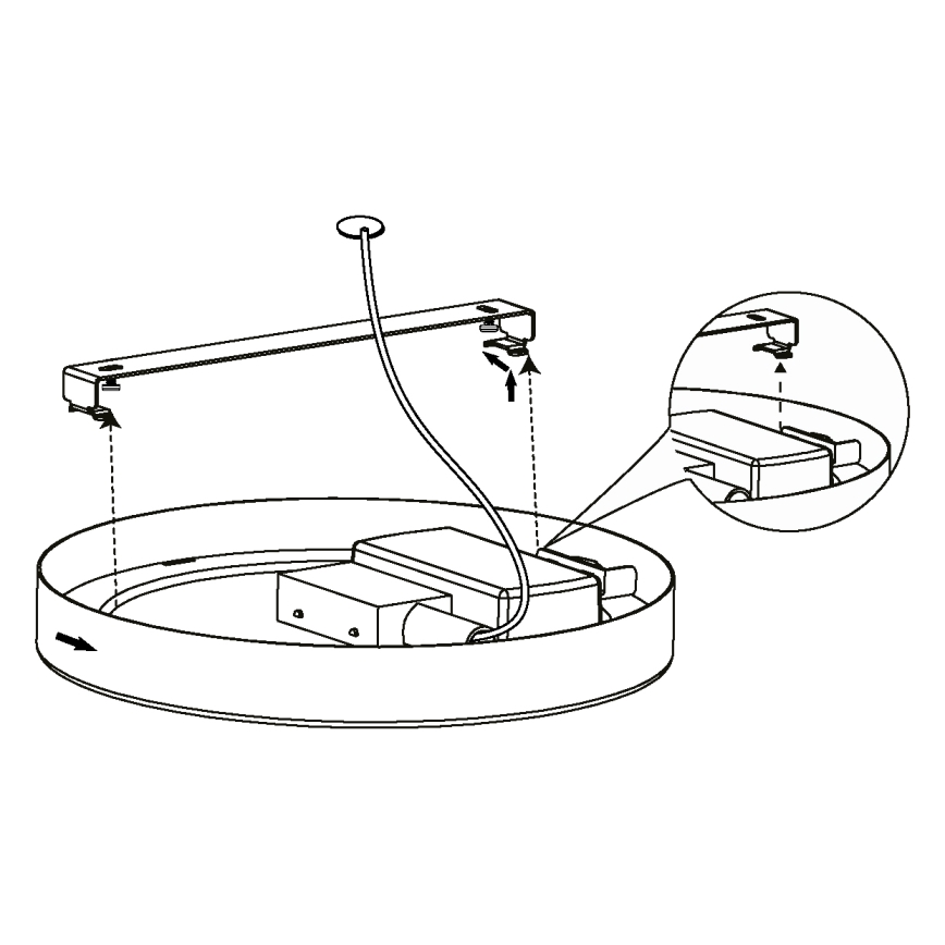 Eglo - LED Stropní svítidlo LED/16,5W/230V