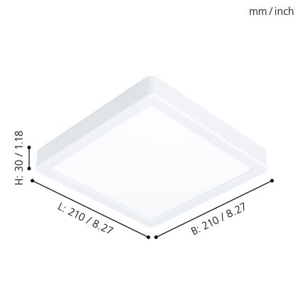 Eglo - LED Stropní svítidlo LED/16,5W/230V