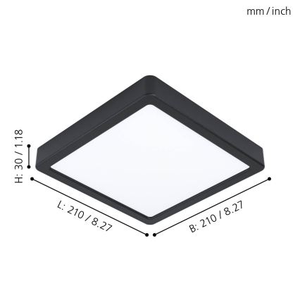 Eglo - LED Stropní svítidlo LED/16,5W/230V