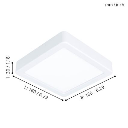 Eglo - LED Stropní svítidlo LED/10,5W/230V