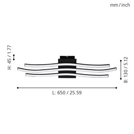 Eglo - LED Stropní svítidlo LED/21W/230V