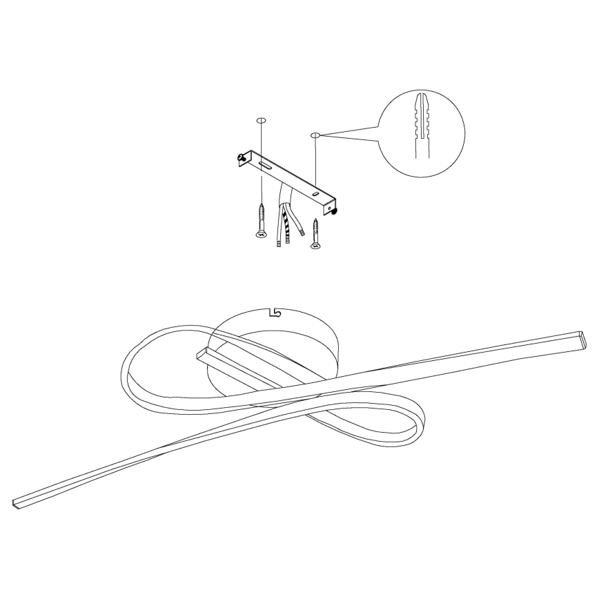 Eglo - LED Stropní svítidlo LED/21W/230V