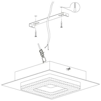 Eglo - LED Stropní svítidlo 4xLED/4W/230V