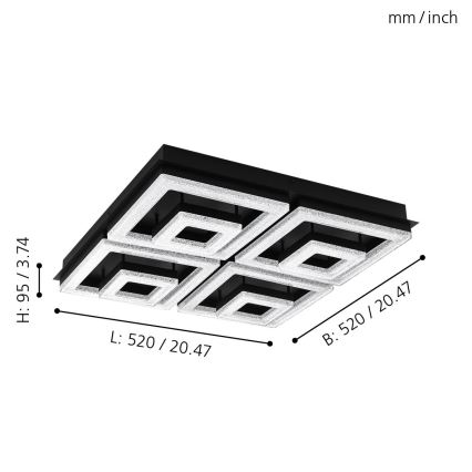 Eglo - LED Stropní svítidlo LED/12W/230V