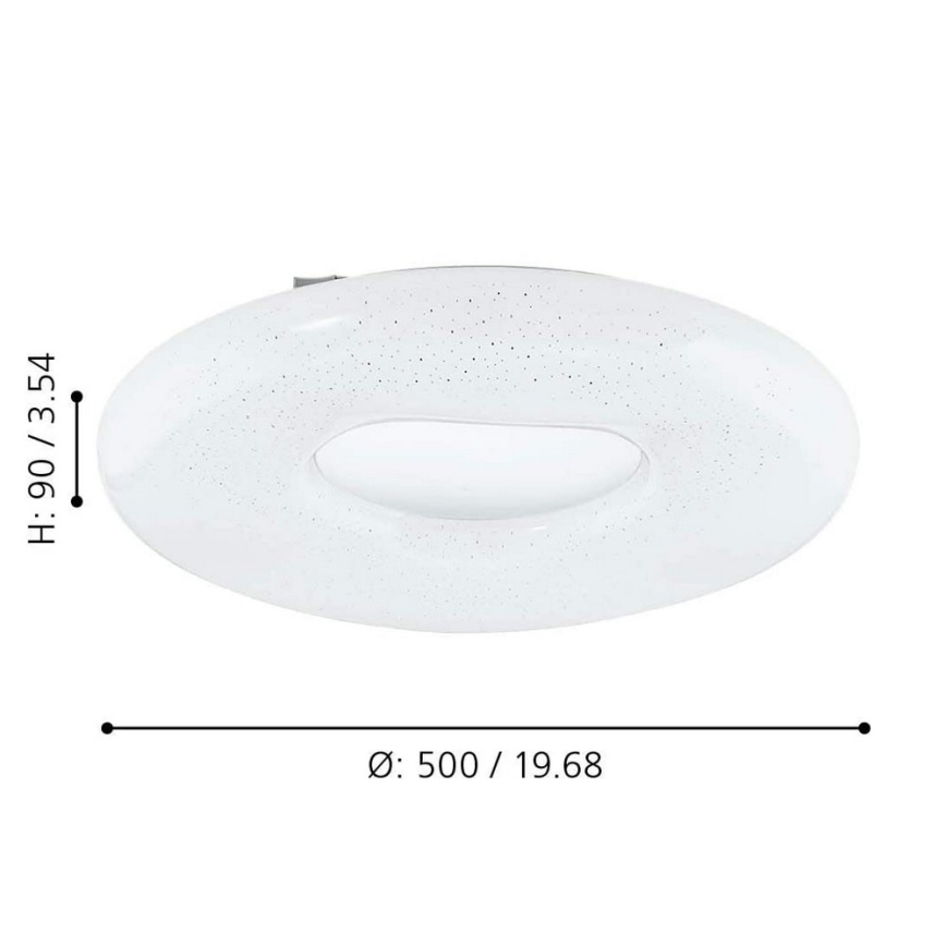 Eglo - LED Stmívatelné stropní svítidlo LED/24W/230V + dálkové ovládání