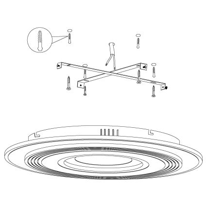 Eglo - LED Stropní svítidlo 3xLED/16W/230V