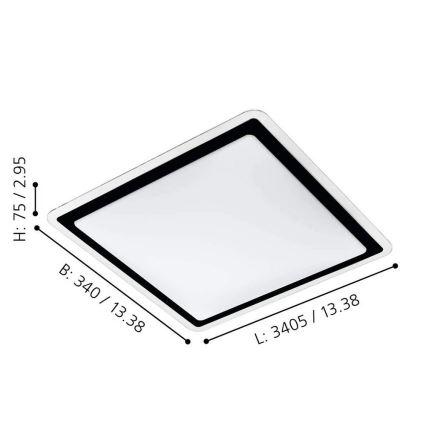 Eglo - LED Stropní svítidlo LED/24W/230V