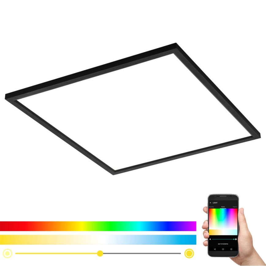 Eglo - LED RGB Stmívatelné stropní svítidlo SALOBRENA-C LED/30,5W/230V + dálkové ovládání
