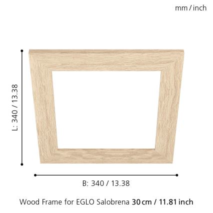 Eglo 99421 - Rám pro stropní svítidlo SALOBRENA 300x300 mm