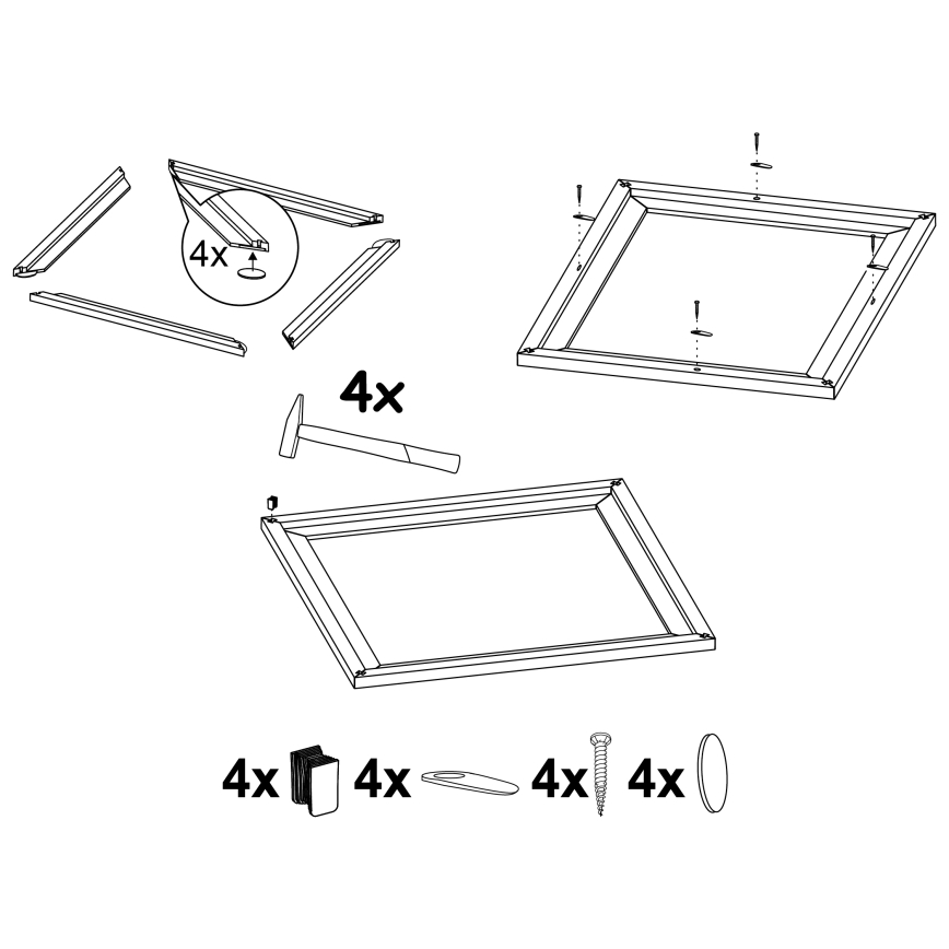 Eglo 99421 - Rám pro stropní svítidlo SALOBRENA 300x300 mm