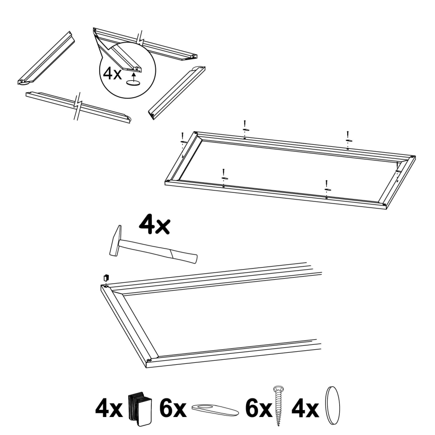 Eglo - Rám pro svítidlo SALOBRENA 300x1200 mm
