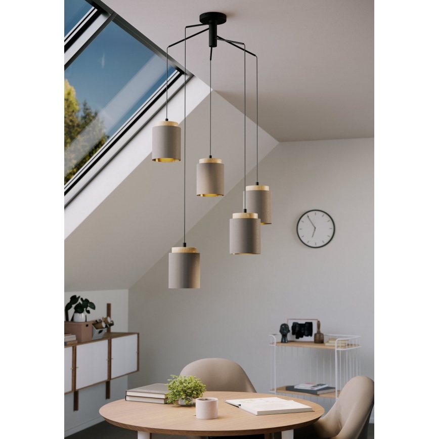 Eglo - Lustr na lanku 5xE27/40W/230V pavouk