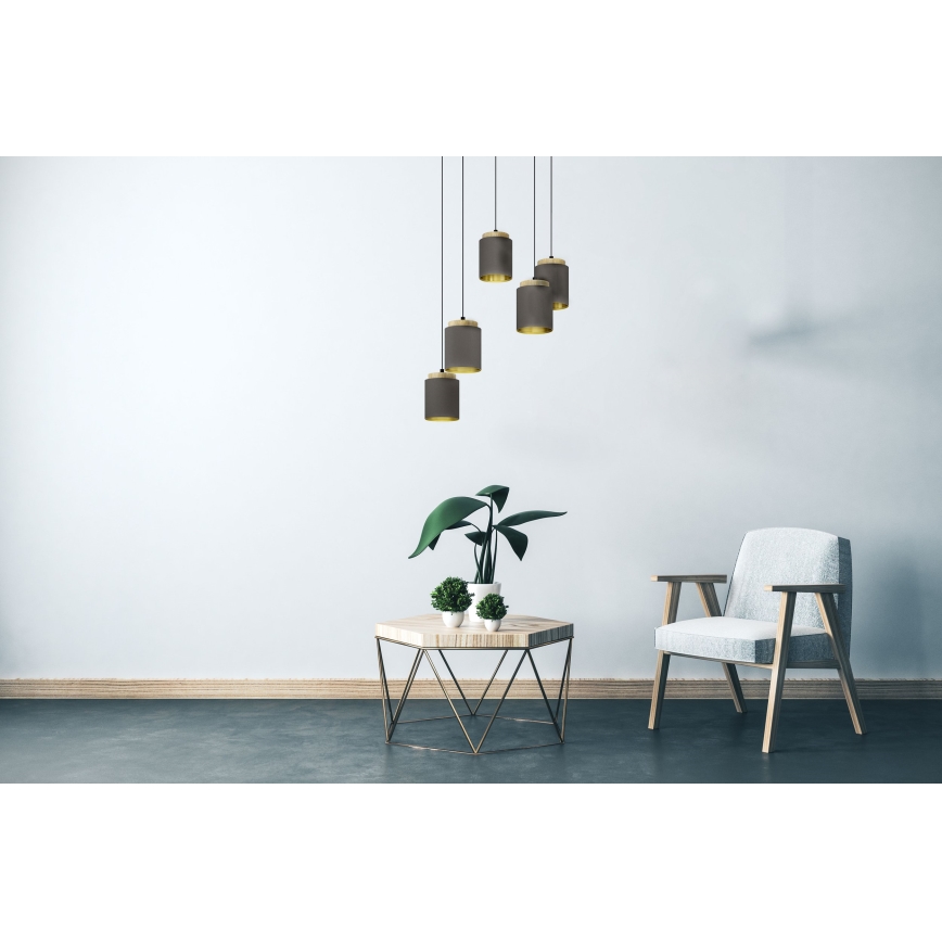 Eglo - Lustr na lanku 5xE27/40W/230V pavouk