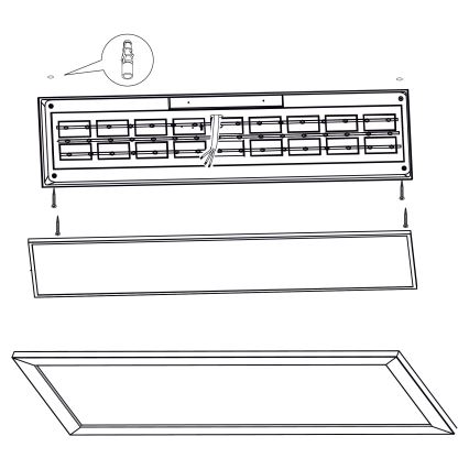 Eglo - LED Stropní svítidlo LED/32W/230V 345x1245 mm