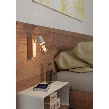 Eglo - Nástěnné bodové svítidlo TOWNSHEND 1xE27/10W/230V