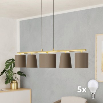 Eglo 99487 - LED Lustr na lanku ALMEIDA 5xE14/40W/230V