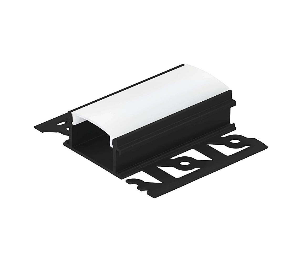 Eglo Eglo 99498 - Vestavný profil pro LED pásky 62x14x2000 mm černá EG99498
