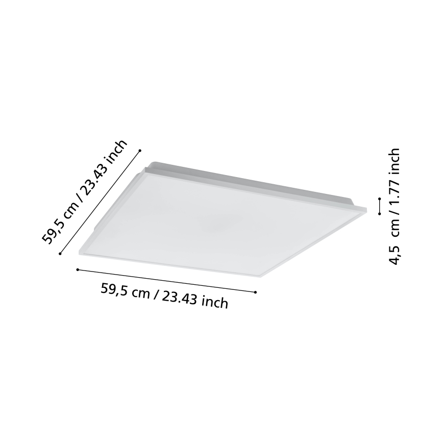 Eglo - LED Stmívatelné stropní svítidlo LED/31,8W/230V 2700-6500K ZigBee