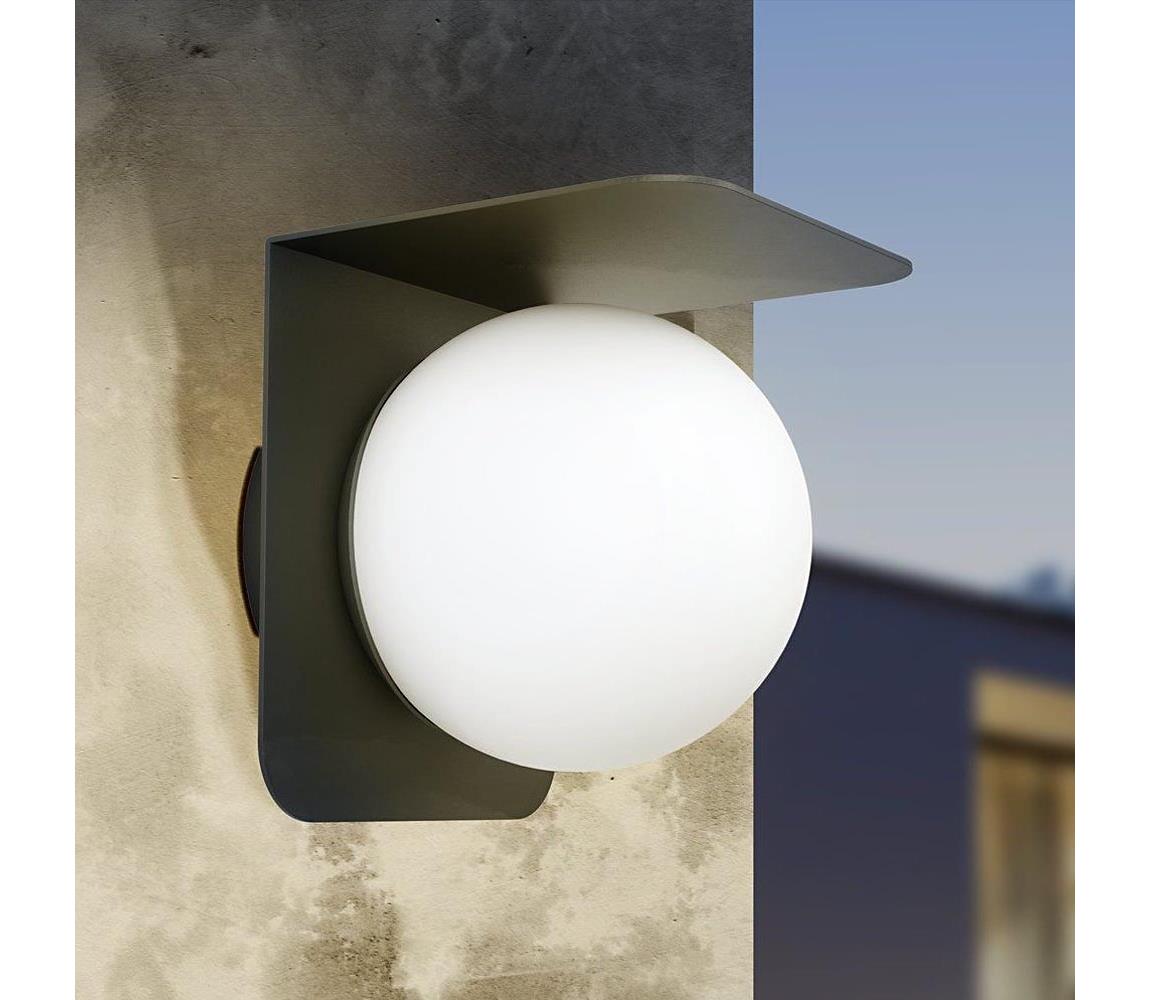 Eglo Eglo 99581 - Venkovní nástěnné svítidlo CORRIENTES 1xE27/15W/230V IP44 černá EG99581