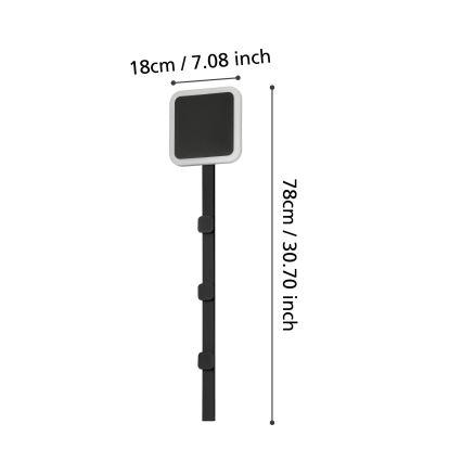 Eglo - LED Nástěnný věšák se svítidlem LED/7,8W/230V