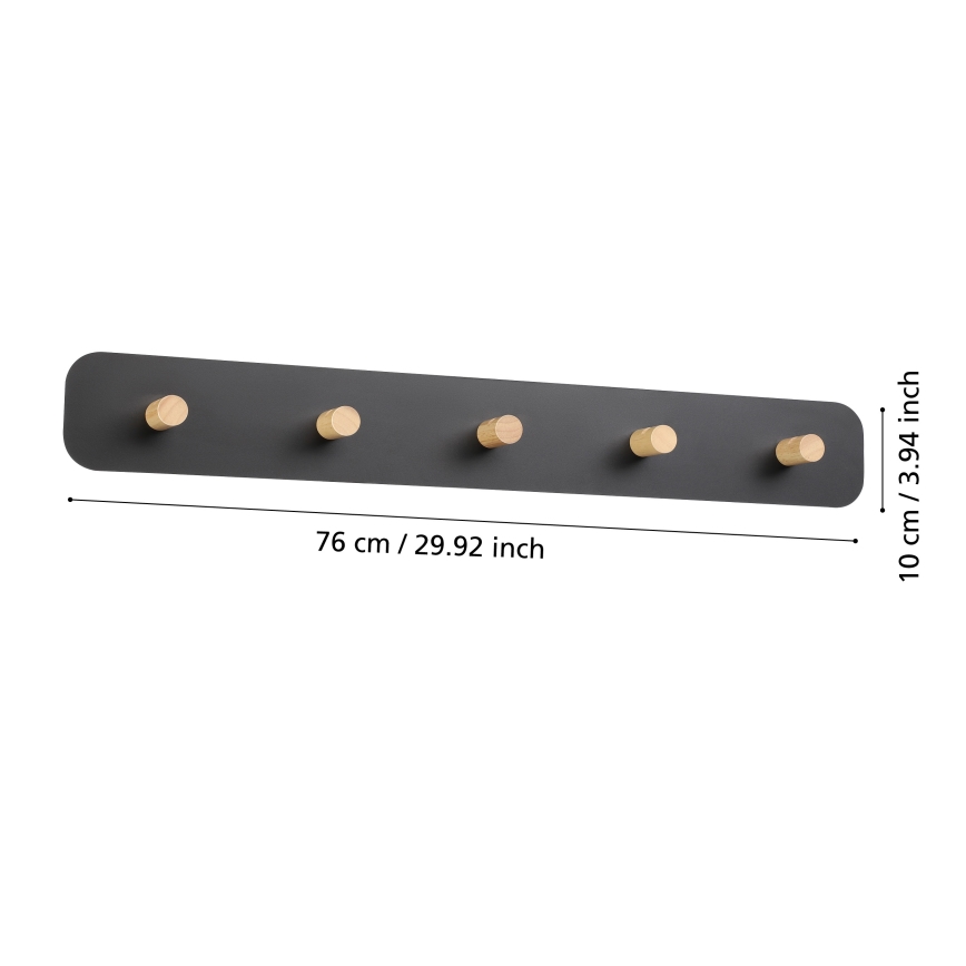 Eglo - LED Nástěnný věšák se svítidlem LED/18W/230V