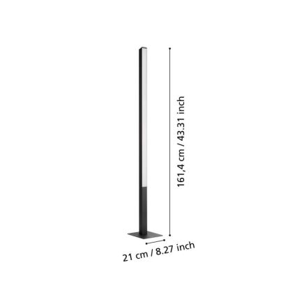 Eglo - LED RGBW Stmívatelná stojací lampa LED/35W/230V 2700-6500K ZigBee