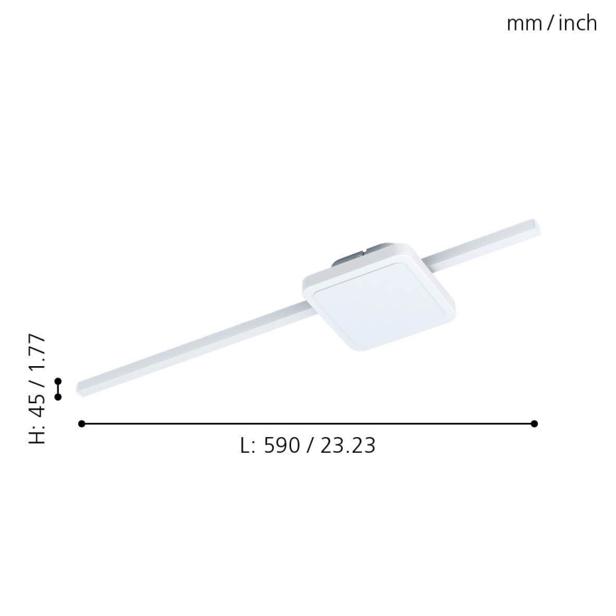 Eglo - LED Stropní svítidlo 1xLED/6,3W/230V + 1xLED/5,4W