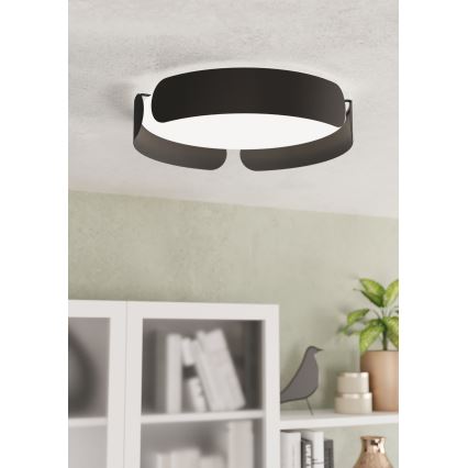 Eglo - LED Stropní svítidlo LED/20W/230V pr. 37 cm černá