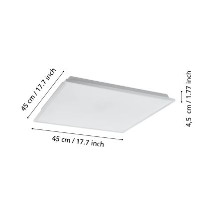 Eglo - LED Stmívatelné stropní svítidlo LED/22W/230V 2700-6500K ZigBee