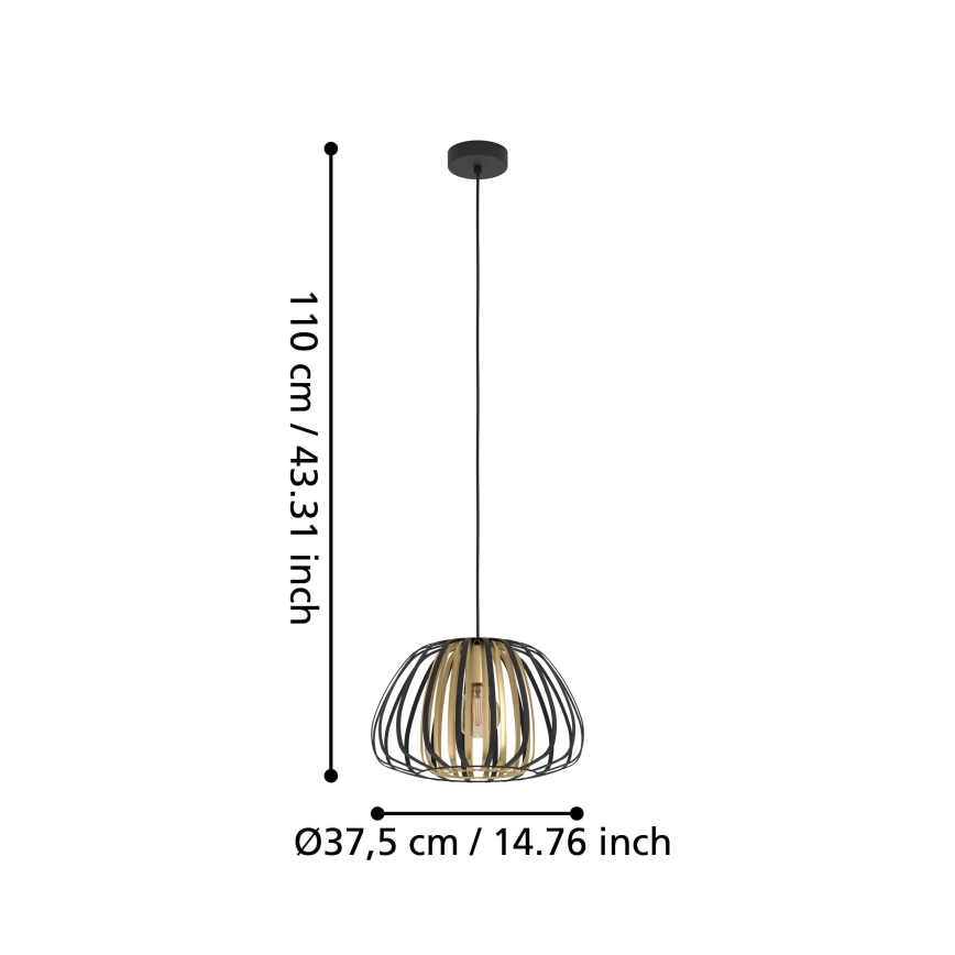 Eglo - Lustr na lanku 1xE27/40W/230V pr. 37,5 cm