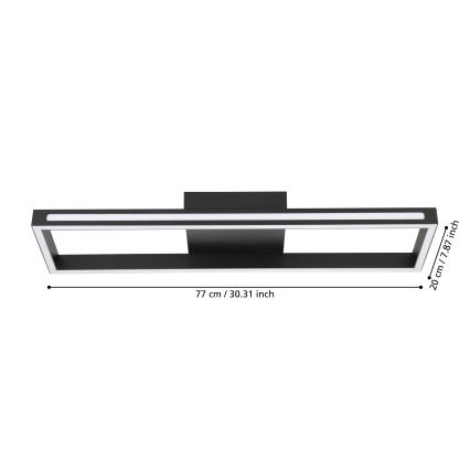Eglo - LED Stmívatelné stropní svítidlo LED/21W/230V 2700-6500K